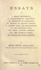 The Essays of Adam Smith