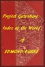 Index of the Project Gutenberg Works of Edmund Burke