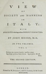 A View of Society and Manners in Italy, Volume 1 (of 2)