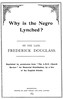 Why is the Negro Lynched?