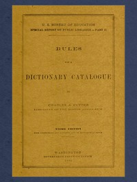 Rules for a Dictionary Catalogue