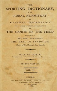 The Sporting Dictionary and Rural Repository, Volume 2 (of 2)