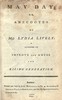 May Day; or, Anecdotes of Miss Lydia Lively