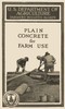 Plain Concrete for Farm Use