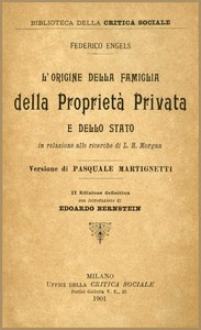 L'origine della Famiglia della Proprietà privata e dello Stato