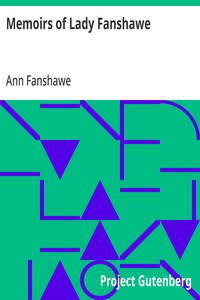 Memoirs of Lady Fanshawe