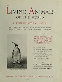 The Living Animals of the World, Volume 2 (of 2)