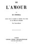 De l'Amour