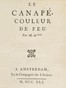Le Canapé couleur de feu