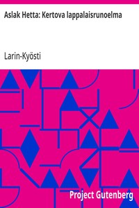 Aslak Hetta: Kertova lappalaisrunoelma