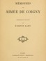 Mémoires de Aimée de Coigny