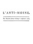 L'anti-moine: nos numerus sumus & fruges consumere natis