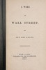 A Week in Wall Street