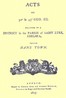 Acts of 30° & 43° Geo. III. relating to a district in the Parish of Saint Luke, Chelsea, called Hans Town