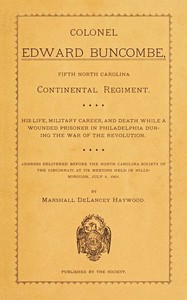 Colonel Edward Buncombe, Fifth North Carolina Continental Regiment