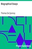 Biographical Essays