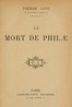 La mort de Philæ