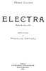 Electra: Drama em cinco actos