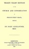Thirty years' history of the church and congregation in Prince's Street Chapel, Norwich