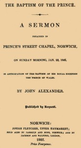 The Baptism of the Prince: A Sermon