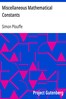 Miscellaneous Mathematical Constants