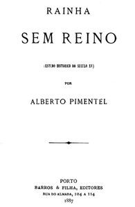 Rainha sem reino (Estudo historico do seculo XV)