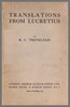 Translations from Lucretius