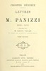 Lettres à M. Panizzi, tome II