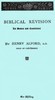 Biblical Revision, its duties and conditions