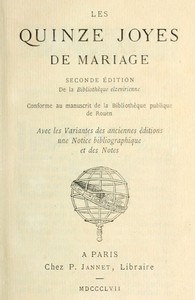 Les quinze joyes de mariage
