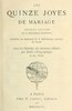 Les quinze joyes de mariage