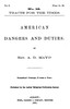 American Dangers and Duties