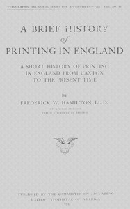 A Brief History of Printing in England
