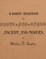 A Short Treatise on Boots and Shoes, Ancient and Modern