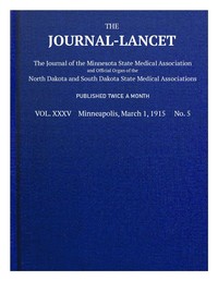 The Journal-Lancet, Vol. XXXV, No. 5, March 1, 1915