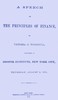 A Speech on the Principles of Finance