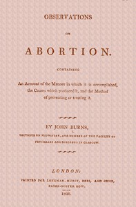 Observations on Abortion