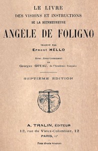 Le livre des visions et instructions de la bienheureuse Angèle de Foligno