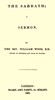 The Sabbath: A Sermon