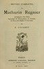 Œuvres complètes de Mathurin Regnier