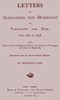 Letters of Alexander von Humboldt to Varnhagen von Ense.