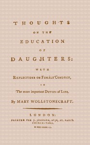 Thoughts on the Education of Daughters