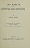 Ten Essays on Zionism and Judaism