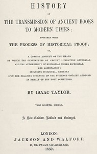 History of the transmission of ancient books to modern times