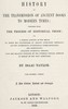 History of the transmission of ancient books to modern times
