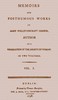 Memoirs and Posthumous Works of Mary Wollstonecraft Godwin, Vol. 1