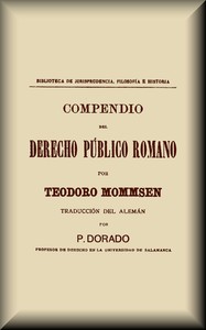 Compendio del derecho público romano
