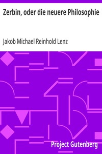 Zerbin, oder die neuere Philosophie