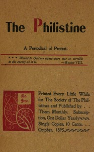 The Philistine :  a periodical of protest (Vol. I, No. 5, October 1895)