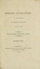 Modern literature: a novel, Volume 3 (of 3)